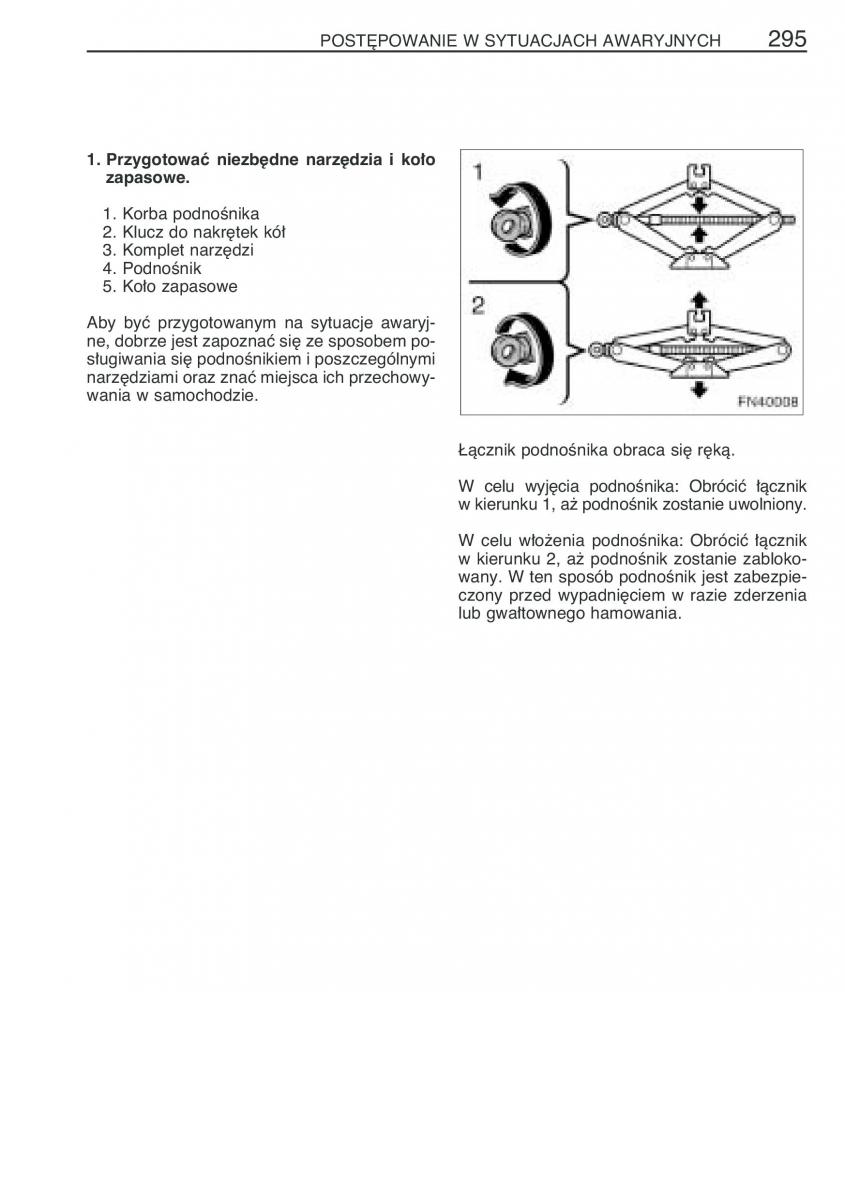 Toyota Avensis II 2 instrukcja obslugi / page 302