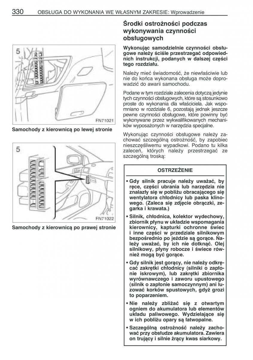 Toyota Avensis II 2 instrukcja obslugi / page 337