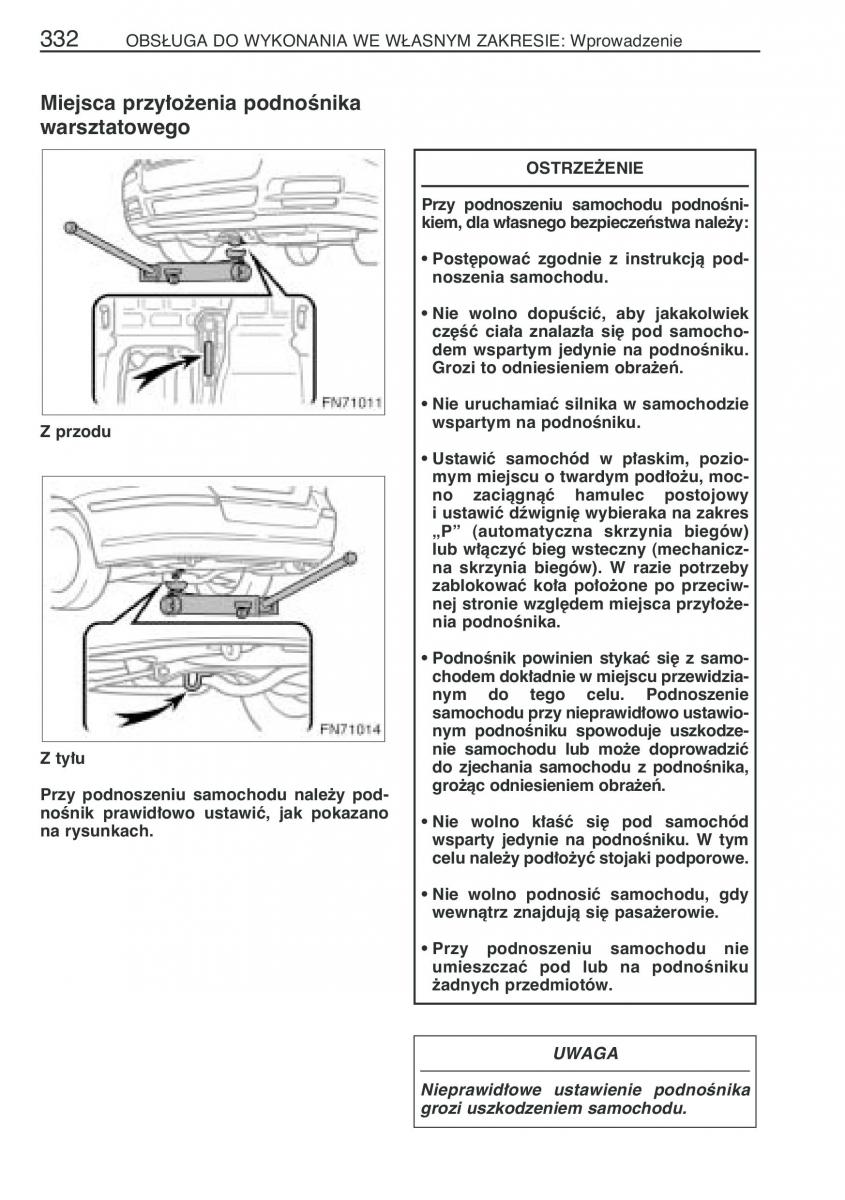 Toyota Avensis II 2 instrukcja obslugi / page 339