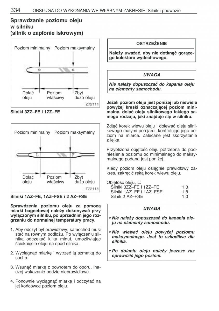 Toyota Avensis II 2 instrukcja obslugi / page 341