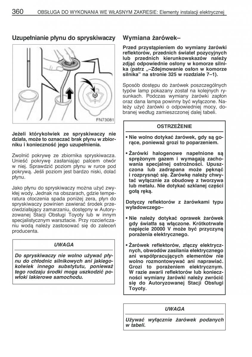 Toyota Avensis II 2 instrukcja obslugi / page 367