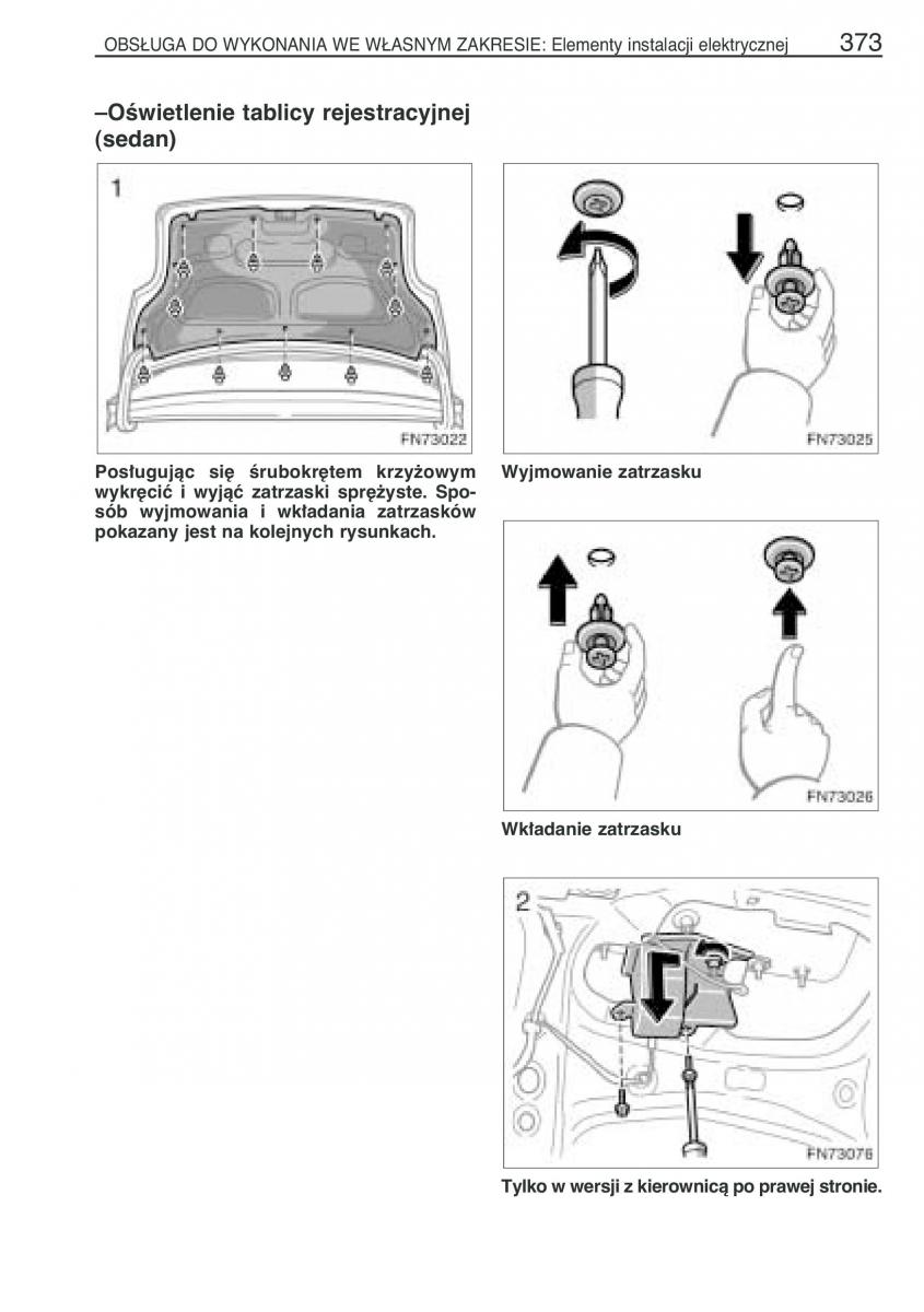 Toyota Avensis II 2 instrukcja obslugi / page 380