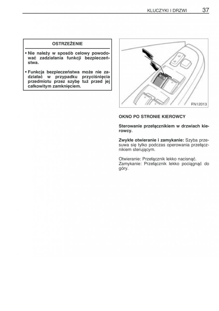 Toyota Avensis II 2 instrukcja obslugi / page 44