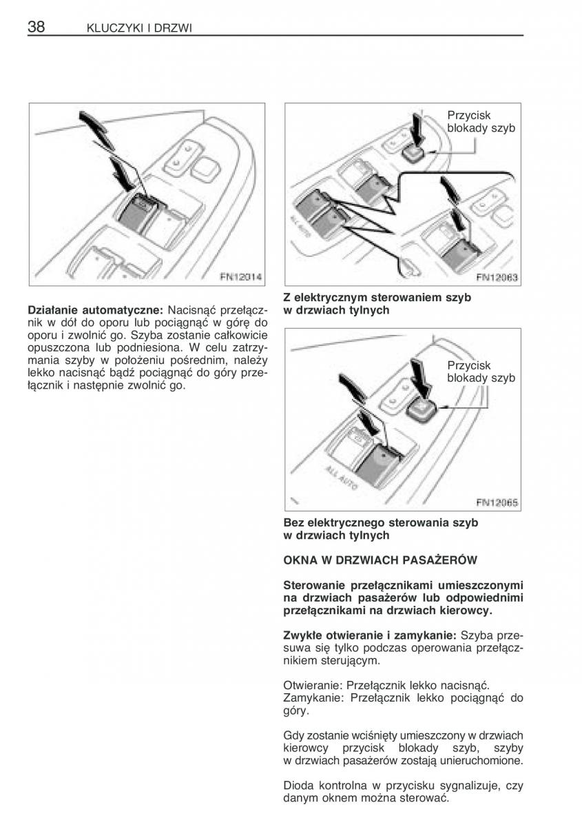 Toyota Avensis II 2 instrukcja obslugi / page 45