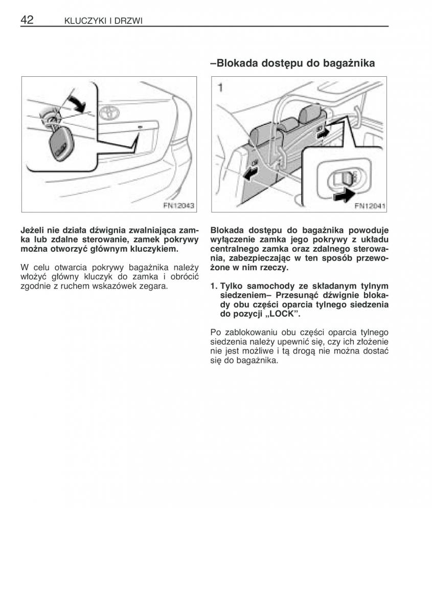 Toyota Avensis II 2 instrukcja obslugi / page 49