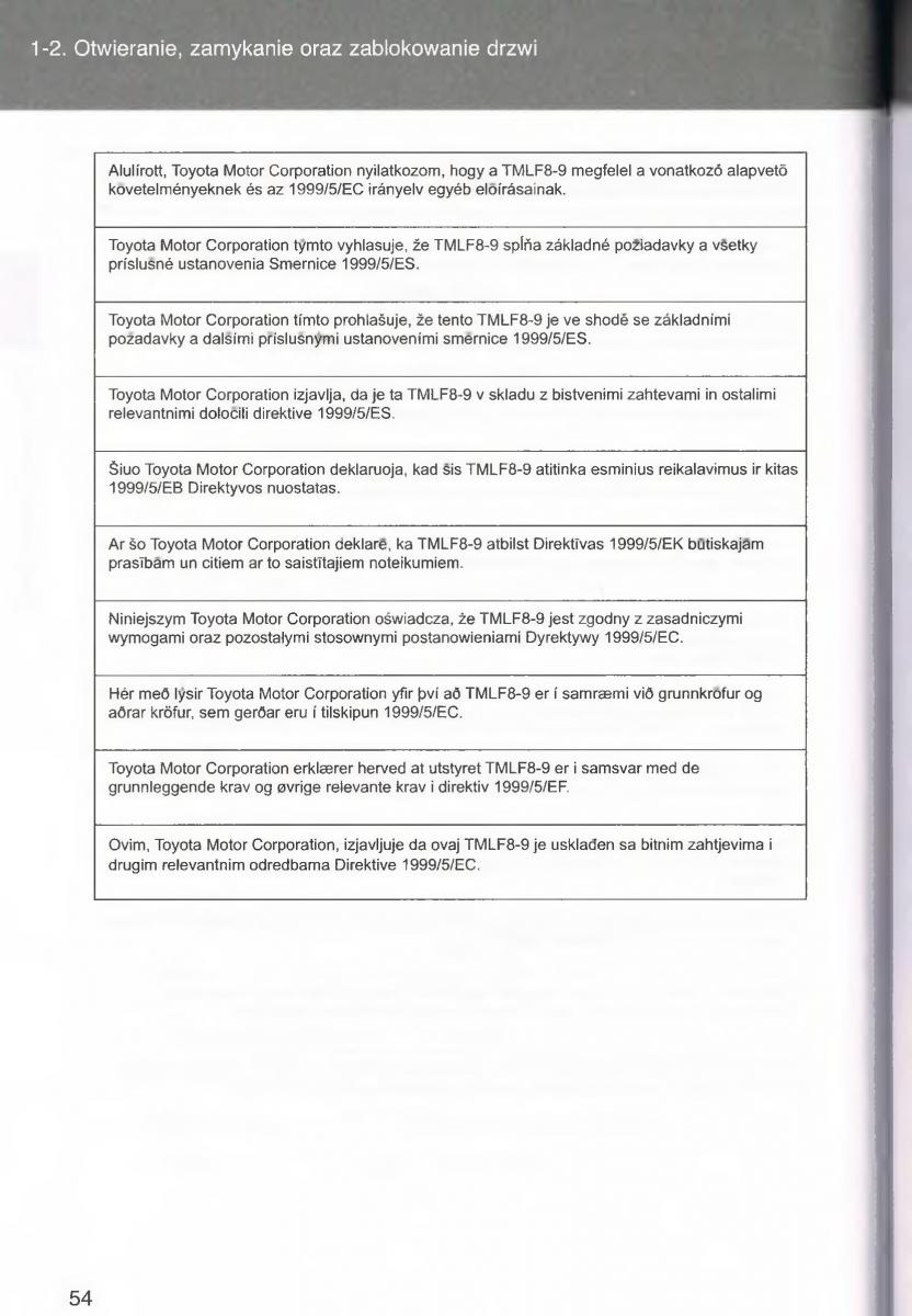 manual  Toyota Avensis III 3 instrukcja czesc1 / page 55