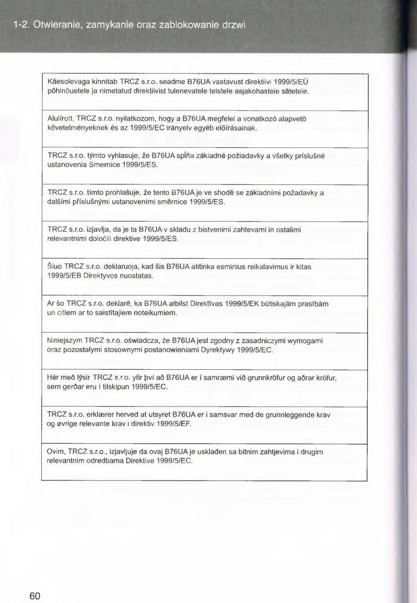 manual  Toyota Avensis III 3 instrukcja czesc1 / page 61