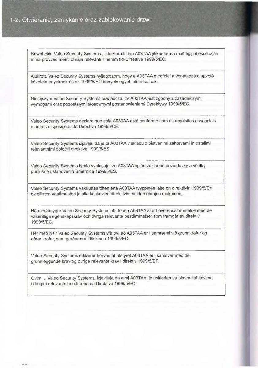 manual  Toyota Avensis III 3 instrukcja czesc1 / page 69