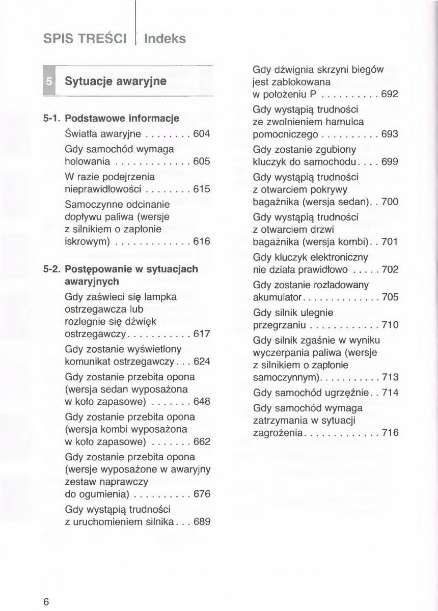 Toyota Avensis III 3 instrukcja obslugi czesc1 / page 7