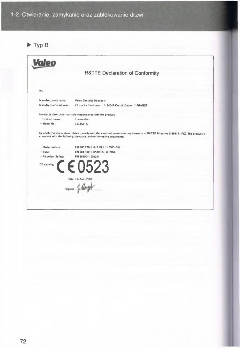 manual  Toyota Avensis III 3 instrukcja czesc1 / page 71