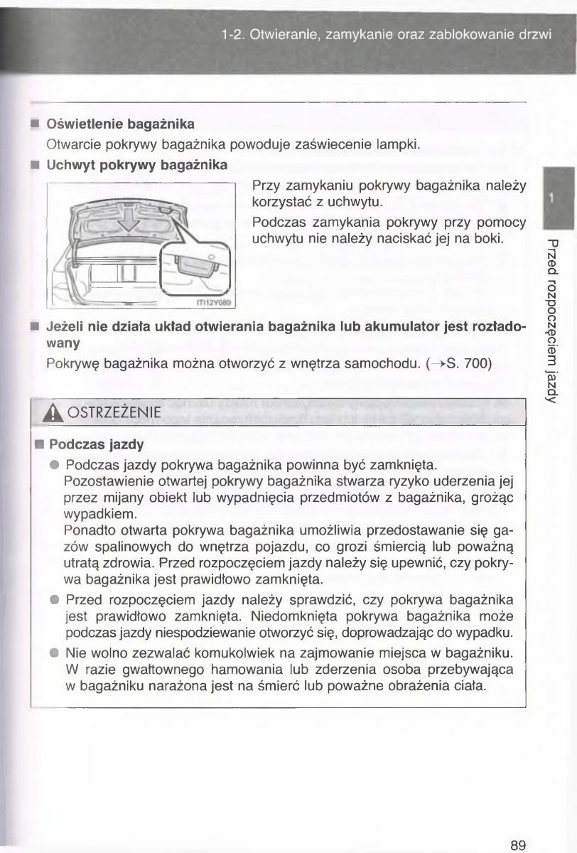 manual  Toyota Avensis III 3 instrukcja czesc1 / page 88