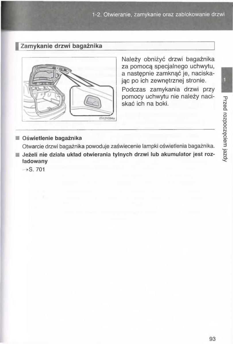 manual  Toyota Avensis III 3 instrukcja czesc1 / page 92