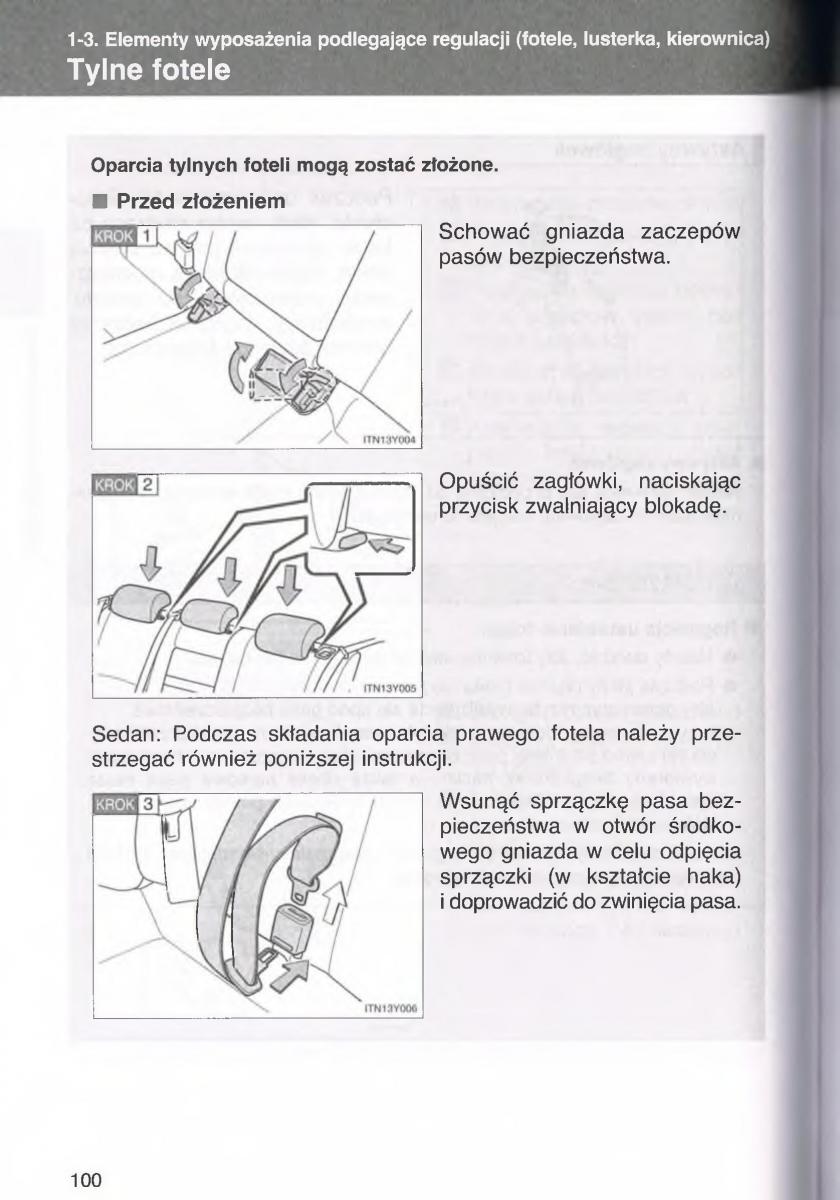 manual  Toyota Avensis III 3 instrukcja czesc1 / page 99