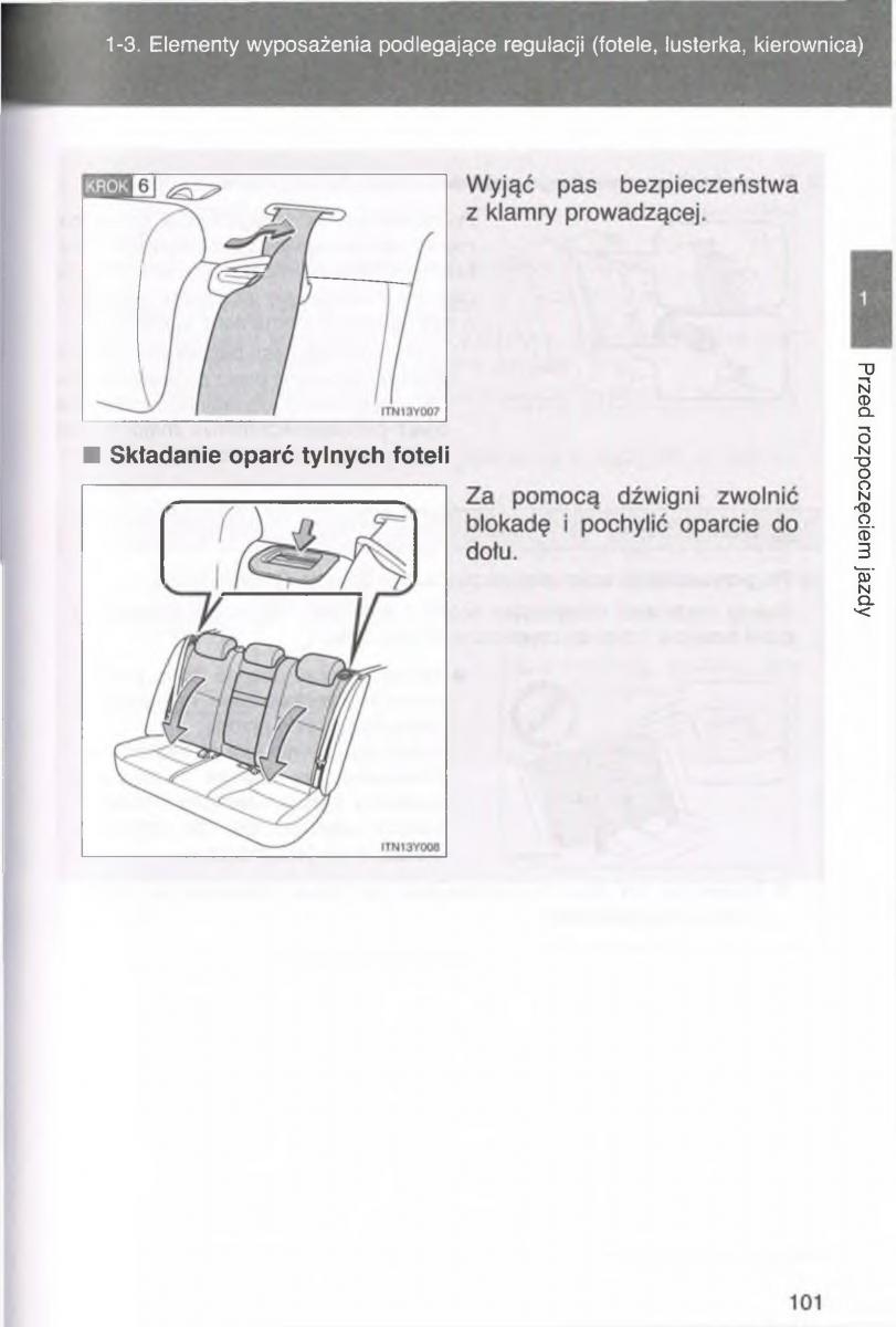 manual  Toyota Avensis III 3 instrukcja czesc1 / page 100