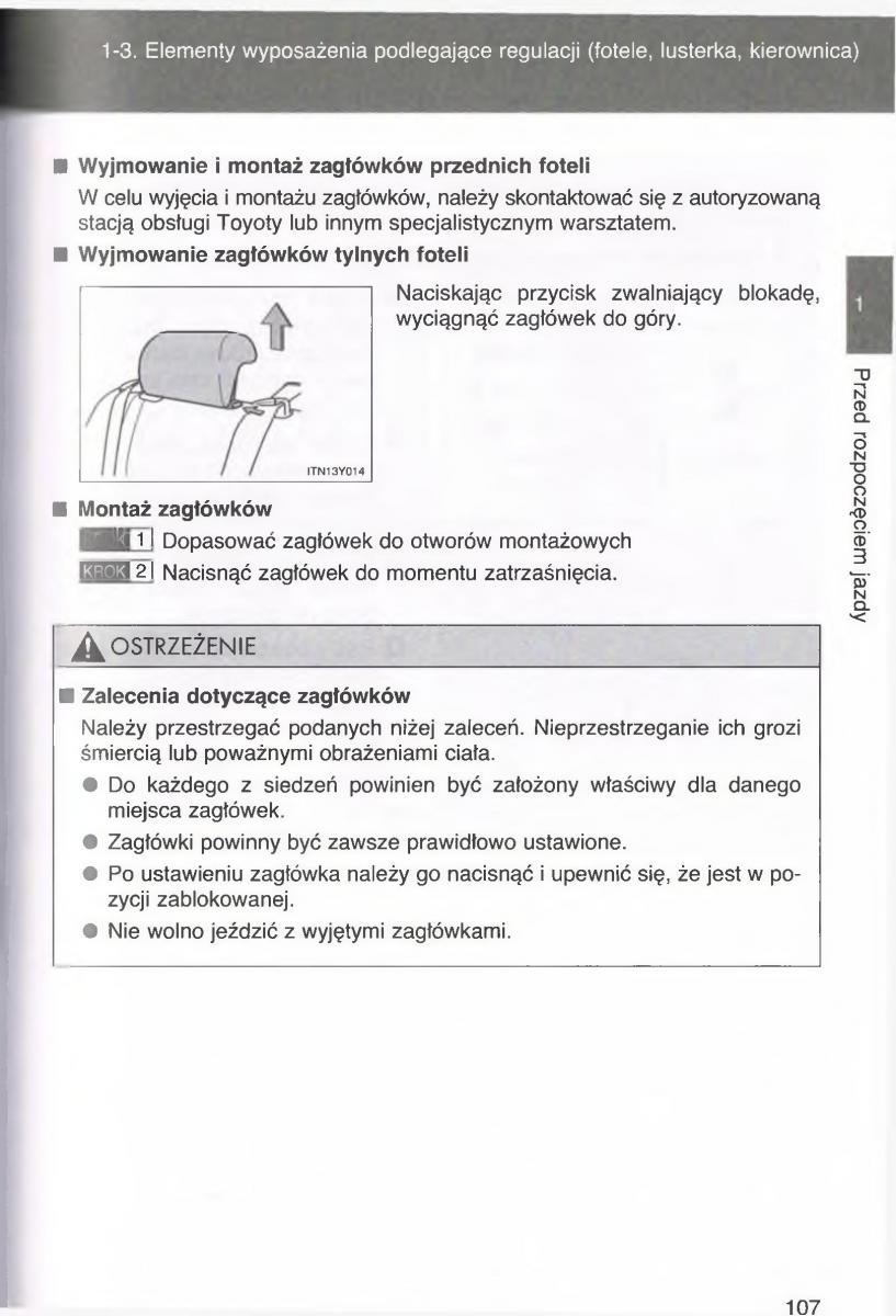 manual  Toyota Avensis III 3 instrukcja czesc1 / page 106