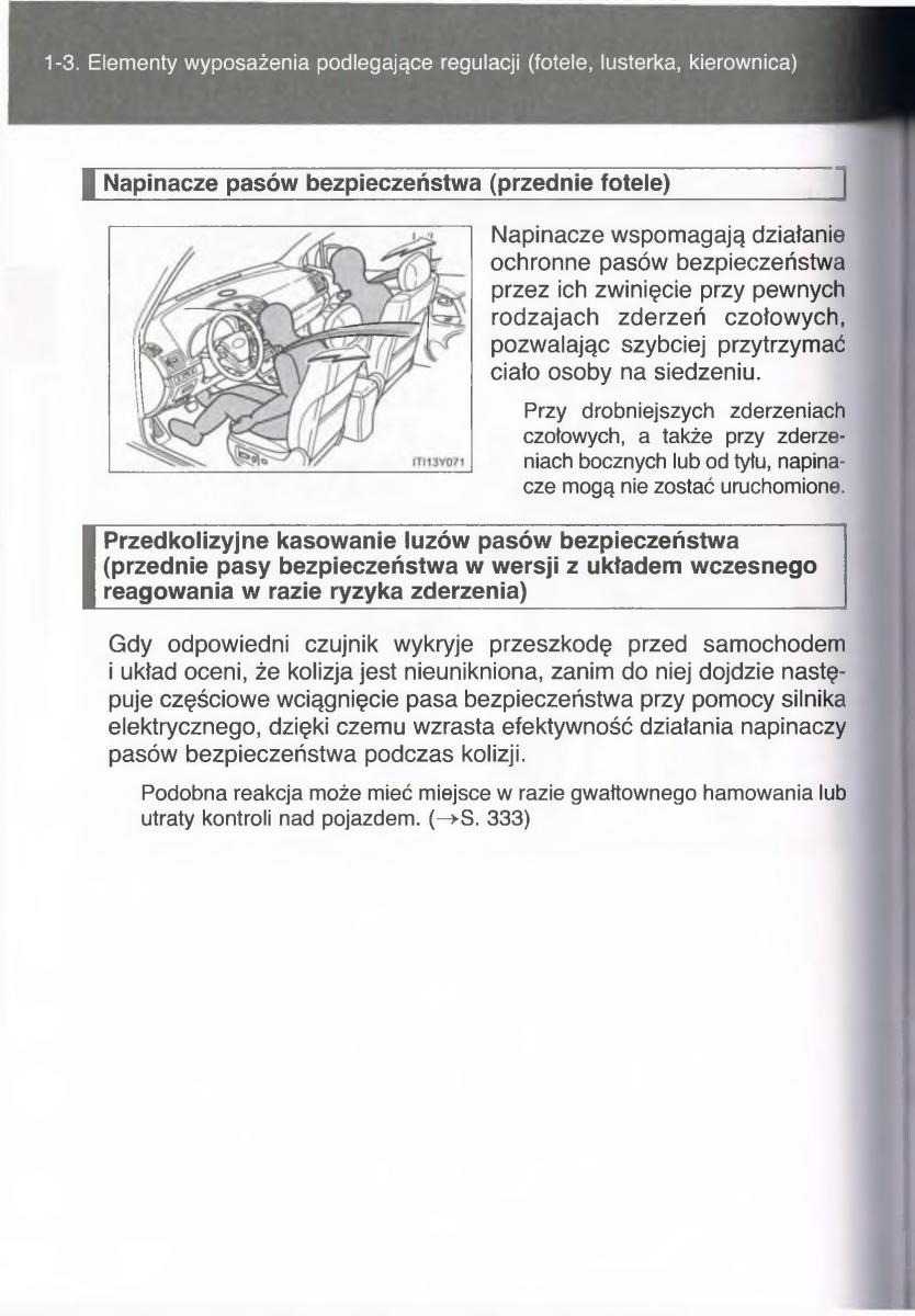 manual  Toyota Avensis III 3 instrukcja czesc1 / page 109