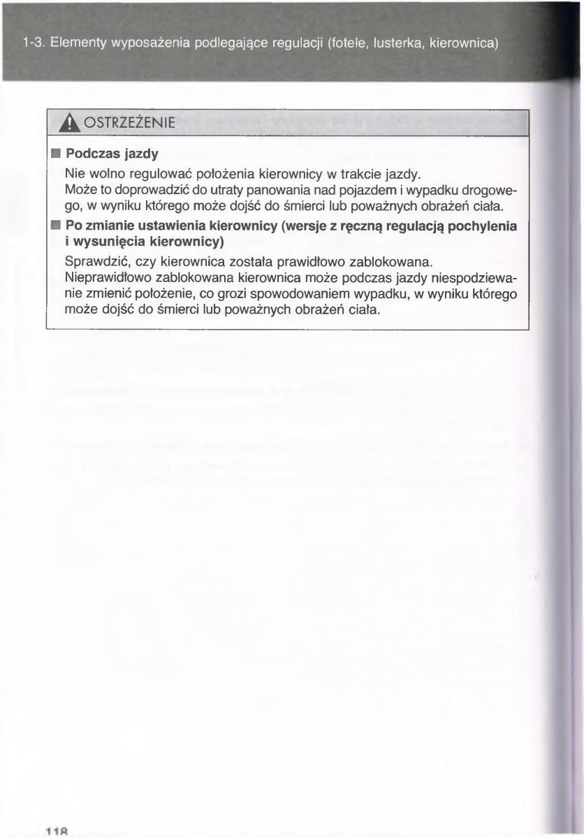 manual  Toyota Avensis III 3 instrukcja czesc1 / page 117