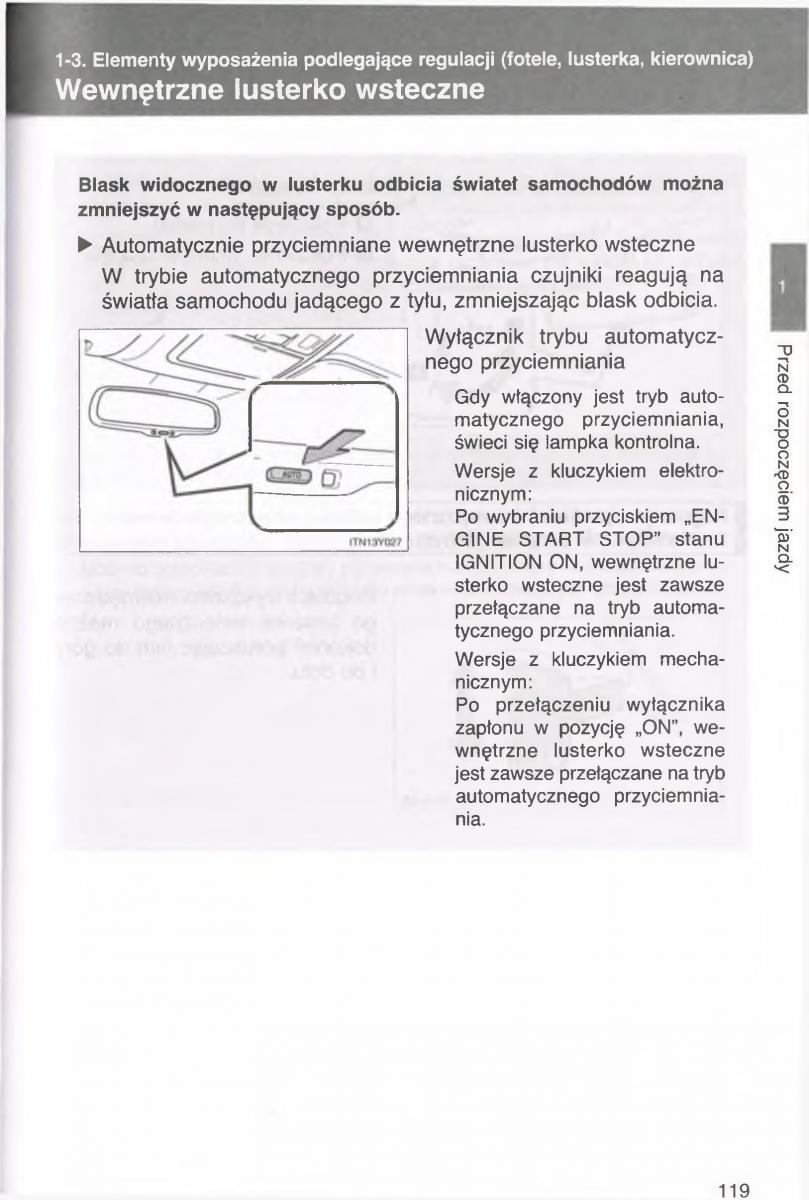 manual  Toyota Avensis III 3 instrukcja czesc1 / page 118