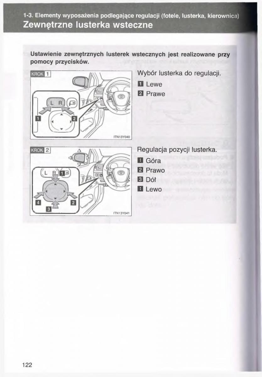 manual  Toyota Avensis III 3 instrukcja czesc1 / page 121