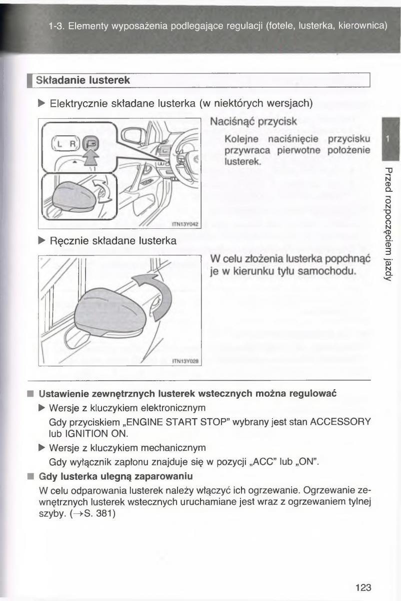 manual  Toyota Avensis III 3 instrukcja czesc1 / page 122