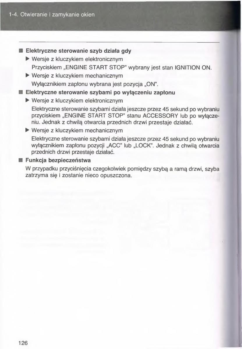 manual  Toyota Avensis III 3 instrukcja czesc1 / page 125