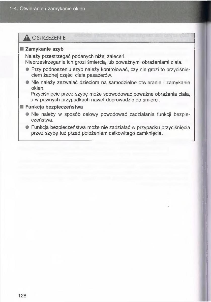 manual  Toyota Avensis III 3 instrukcja czesc1 / page 127