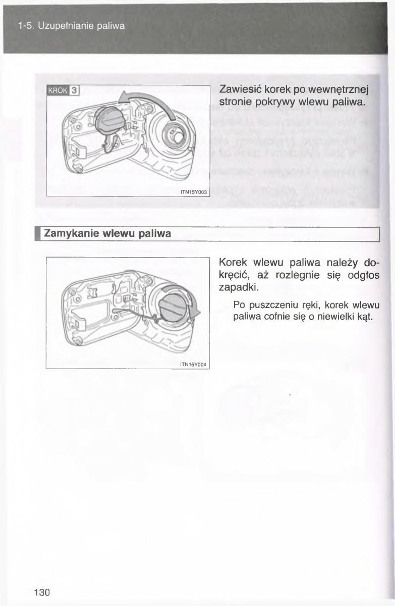 manual  Toyota Avensis III 3 instrukcja czesc1 / page 129