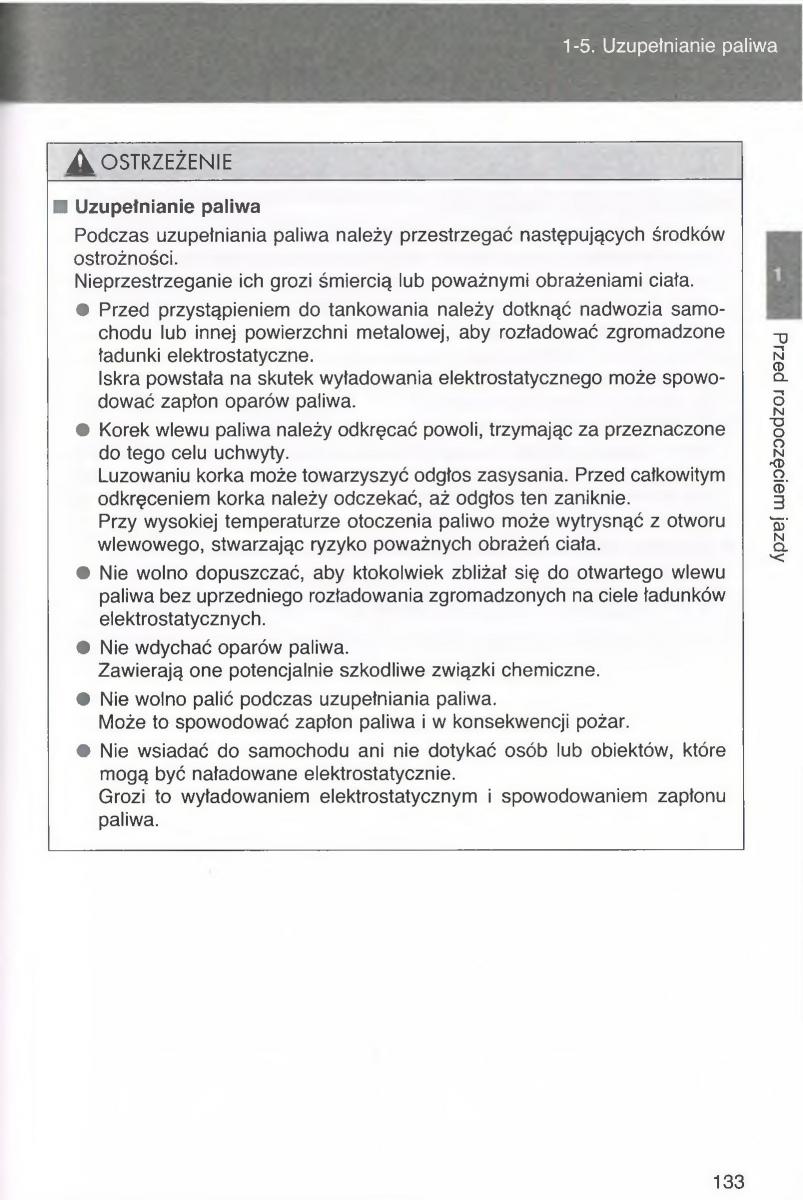 Toyota Avensis III 3 instrukcja obslugi czesc1 / page 132