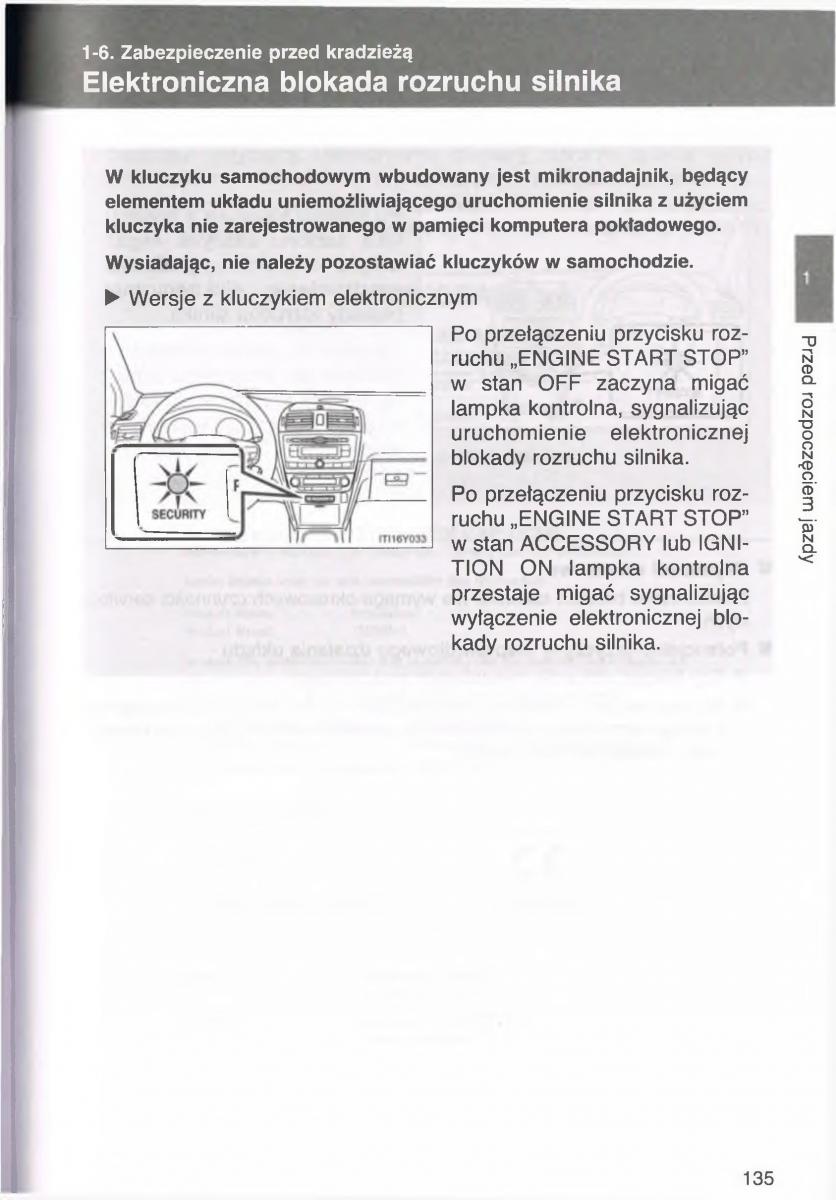 manual  Toyota Avensis III 3 instrukcja czesc1 / page 134