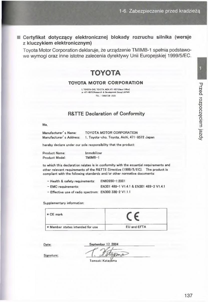 manual  Toyota Avensis III 3 instrukcja czesc1 / page 136