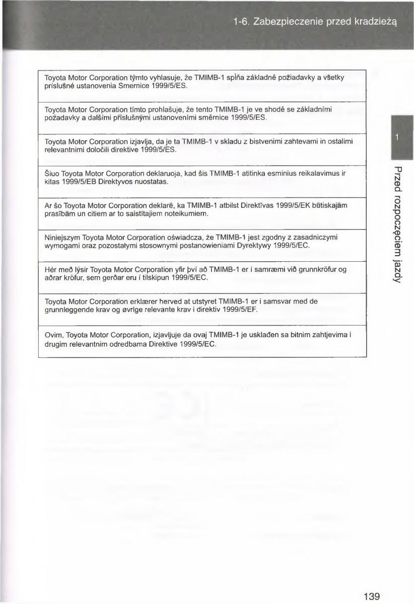 manual  Toyota Avensis III 3 instrukcja czesc1 / page 138