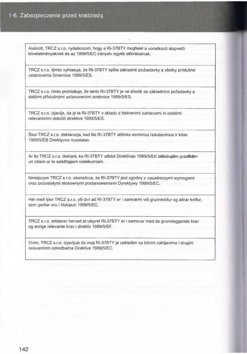 manual  Toyota Avensis III 3 instrukcja czesc1 / page 141