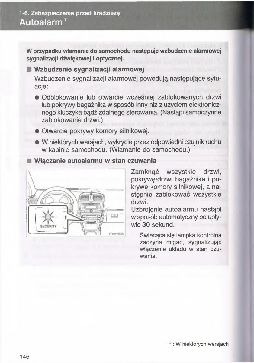 manual  Toyota Avensis III 3 instrukcja czesc1 / page 145