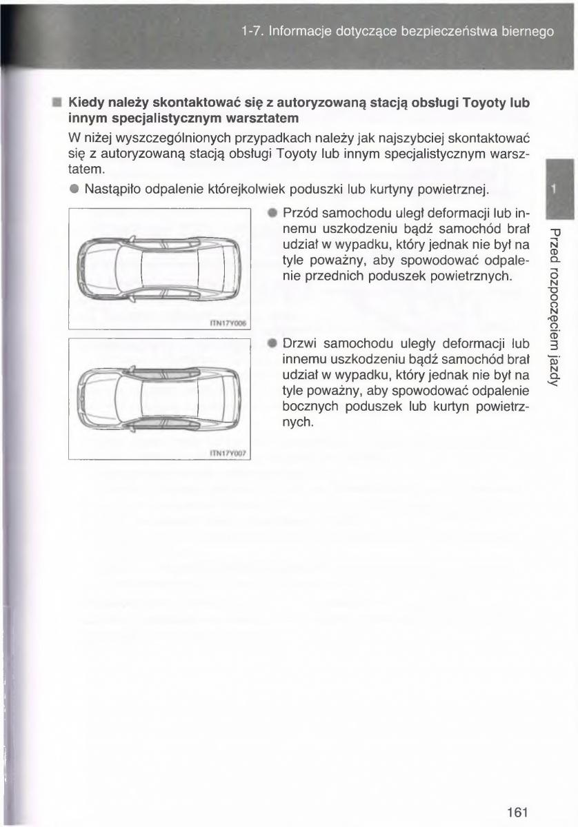 manual  Toyota Avensis III 3 instrukcja czesc1 / page 160