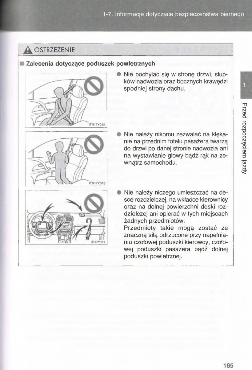 manual  Toyota Avensis III 3 instrukcja czesc1 / page 164