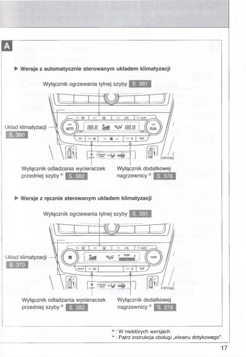 manual  Toyota Avensis III 3 instrukcja czesc1 / page 18