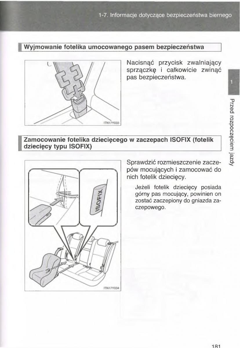 manual  Toyota Avensis III 3 instrukcja czesc1 / page 180