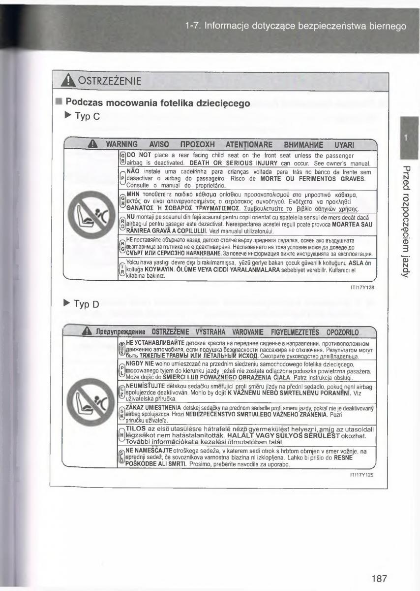 manual  Toyota Avensis III 3 instrukcja czesc1 / page 186