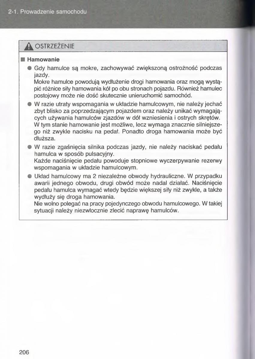 manual  Toyota Avensis III 3 instrukcja czesc1 / page 205