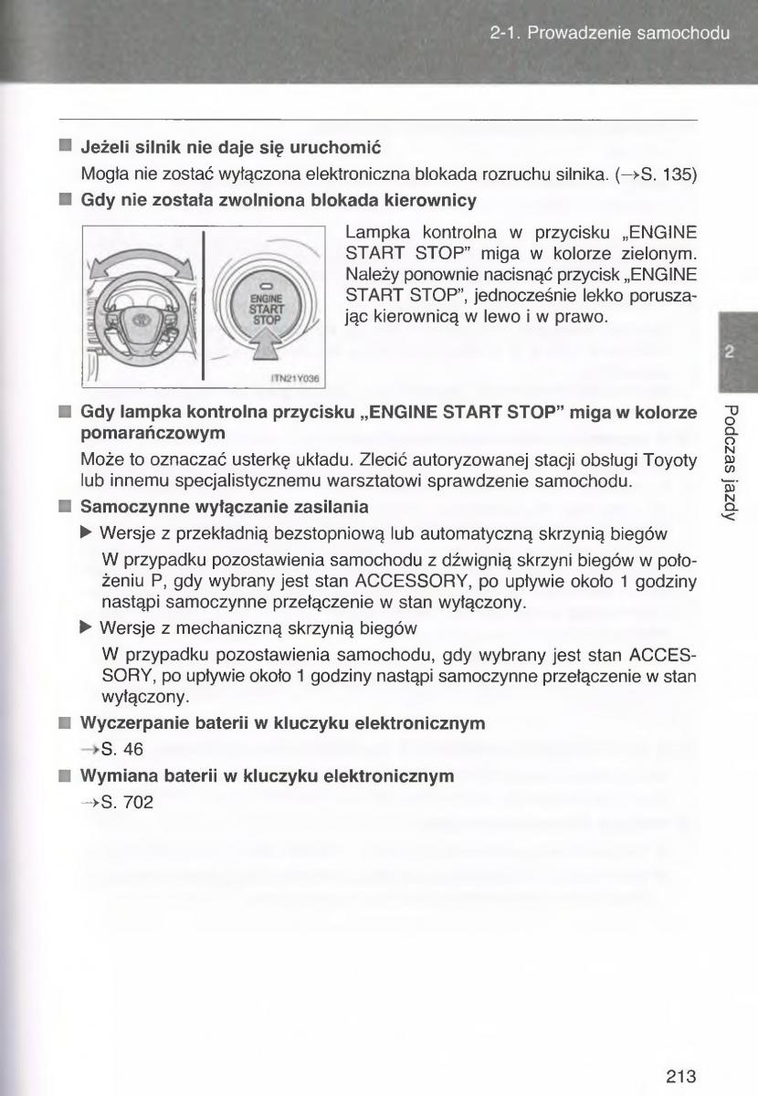 manual  Toyota Avensis III 3 instrukcja czesc1 / page 212