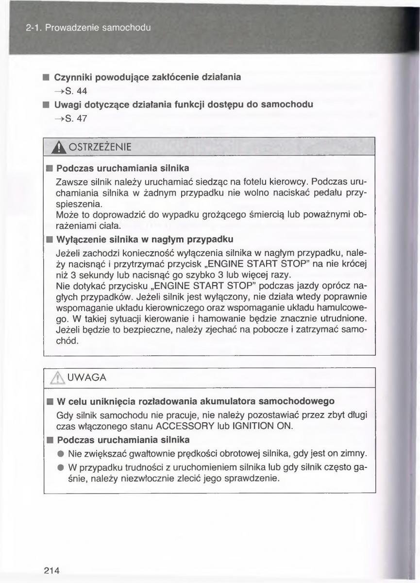 manual  Toyota Avensis III 3 instrukcja czesc1 / page 213