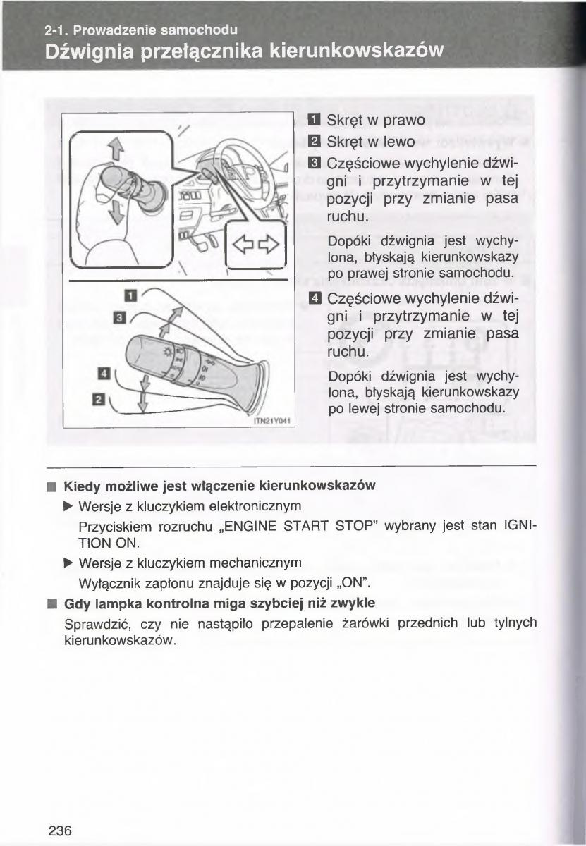 manual  Toyota Avensis III 3 instrukcja czesc1 / page 235