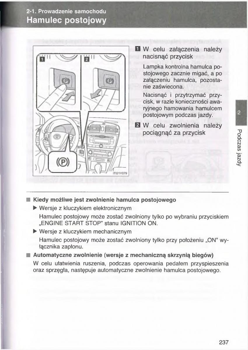 Toyota Avensis III 3 instrukcja obslugi czesc1 / page 236