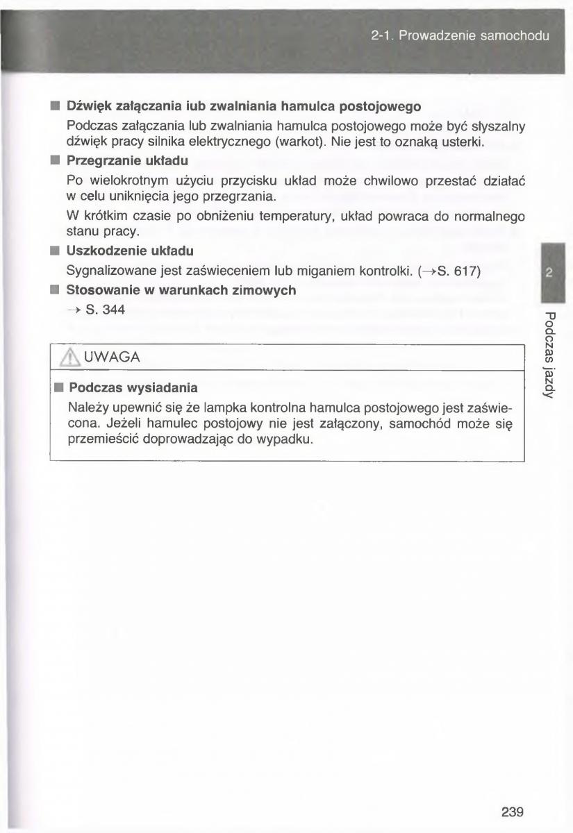 manual  Toyota Avensis III 3 instrukcja czesc1 / page 238