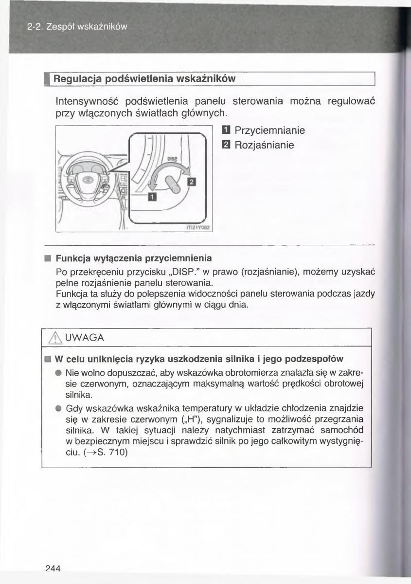 manual  Toyota Avensis III 3 instrukcja czesc1 / page 243