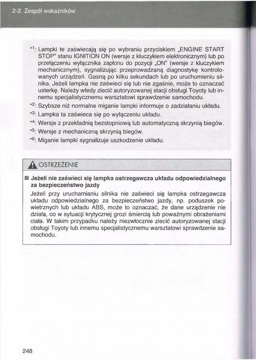 manual  Toyota Avensis III 3 instrukcja czesc1 / page 247