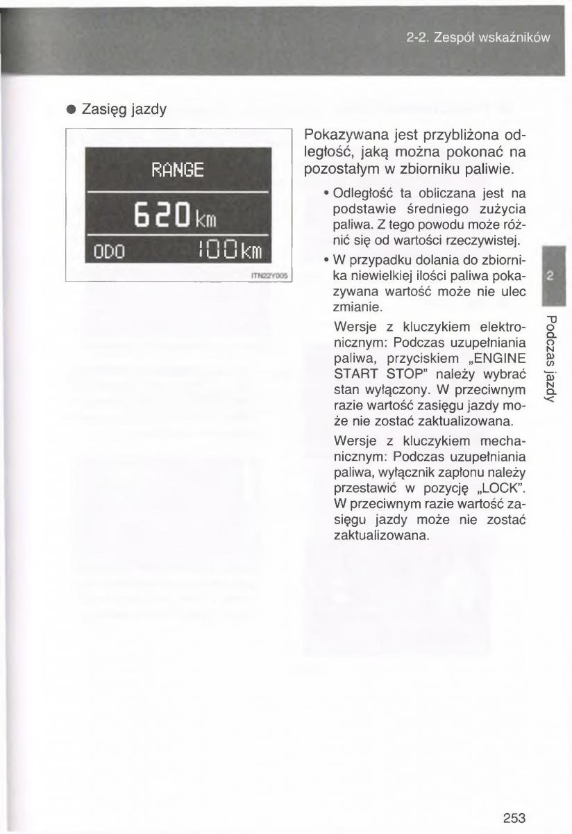 manual  Toyota Avensis III 3 instrukcja czesc1 / page 252