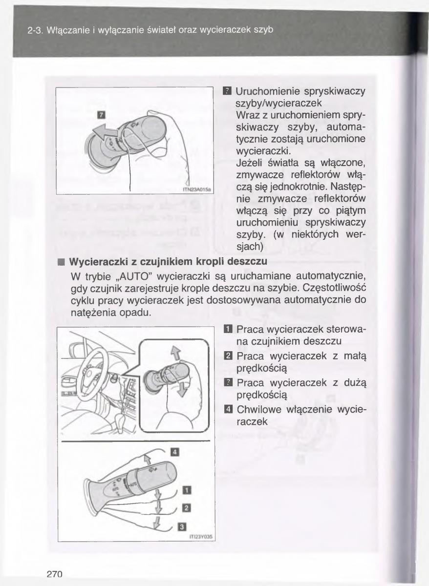 manual  Toyota Avensis III 3 instrukcja czesc1 / page 269