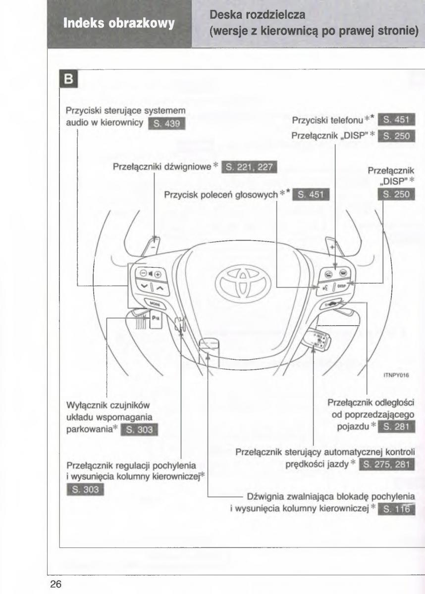 manual  Toyota Avensis III 3 instrukcja czesc1 / page 27