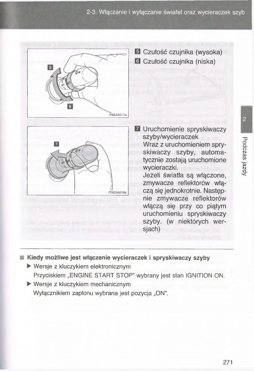 manual  Toyota Avensis III 3 instrukcja czesc1 / page 270